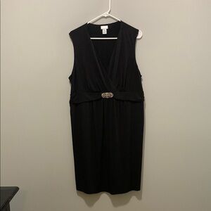 Maternity Elegant Black Sleeveless Dress